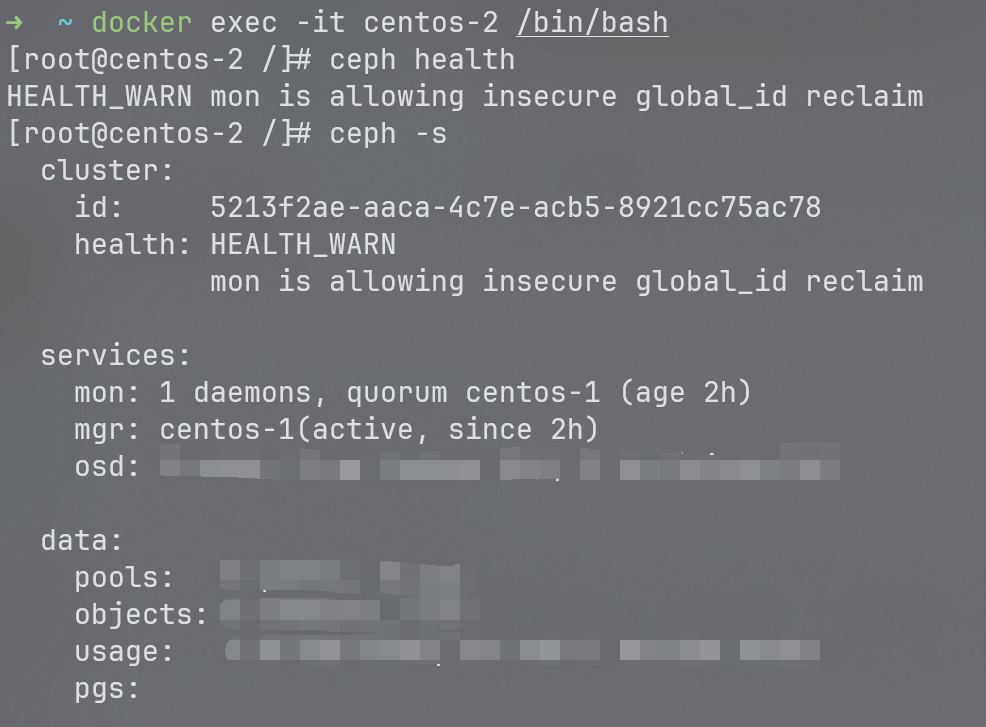 Ceph 集群状态 MON&MGR